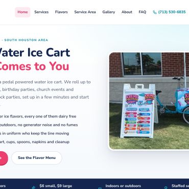 Kreme Cruiser website detail screenshot