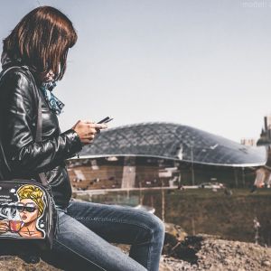 Person using a smartphone for social media
